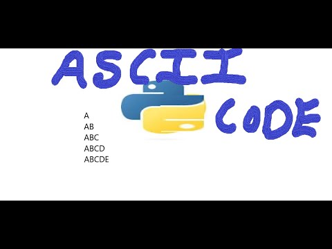 ASCII code  of  alphabet character# python 3.11.5#abc pattern #vscodecoding