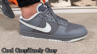 Thumbnail Nike Dunk Low Retro Barely Grey Review& On foot