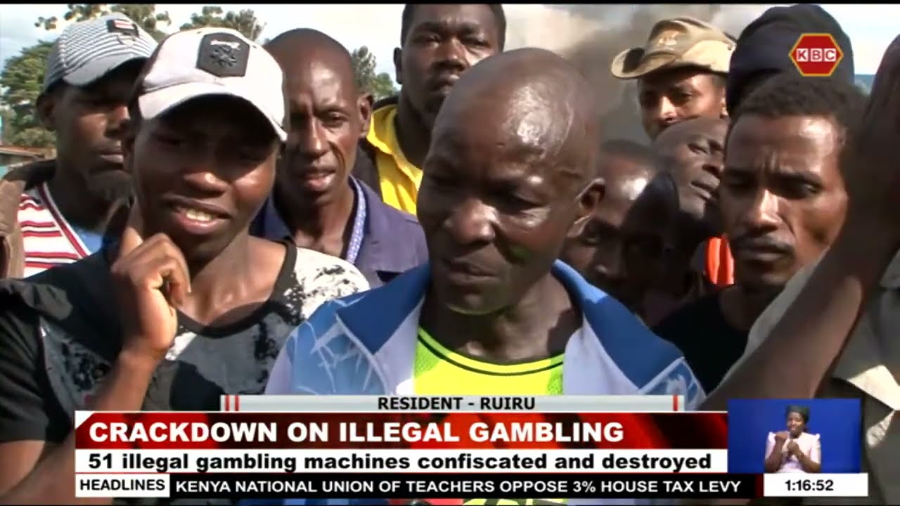 20 people arrested, 51 illegal gambling machines confiscated in Ruiru