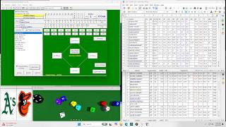 Baseball Statis-Pro A's vs Orioles Smith vs Guthrie (Pitching Duel) Esp. 144