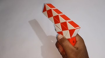Make a Gun with Snake Puzzle | Snake Cube Pattern