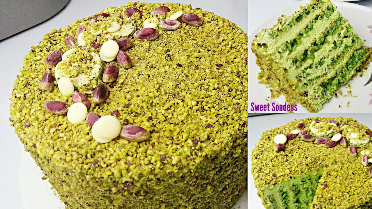 Russe pistache / كيكة الفستق الروسية