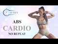30 MIN ABS CARDIO Workout | Slim Waist | Quick Burn | Flat Tummy | No Repeat | No Equipment