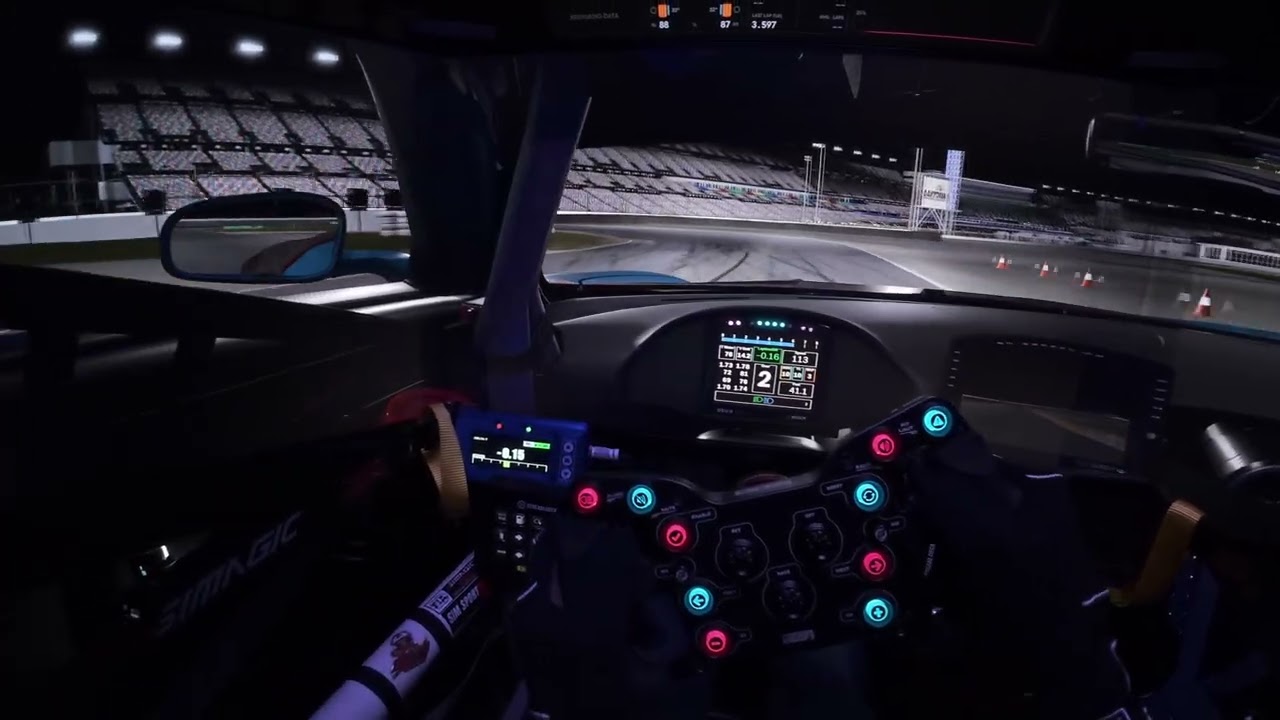 Testing my Sim Racing Lighting Rig at Daytona