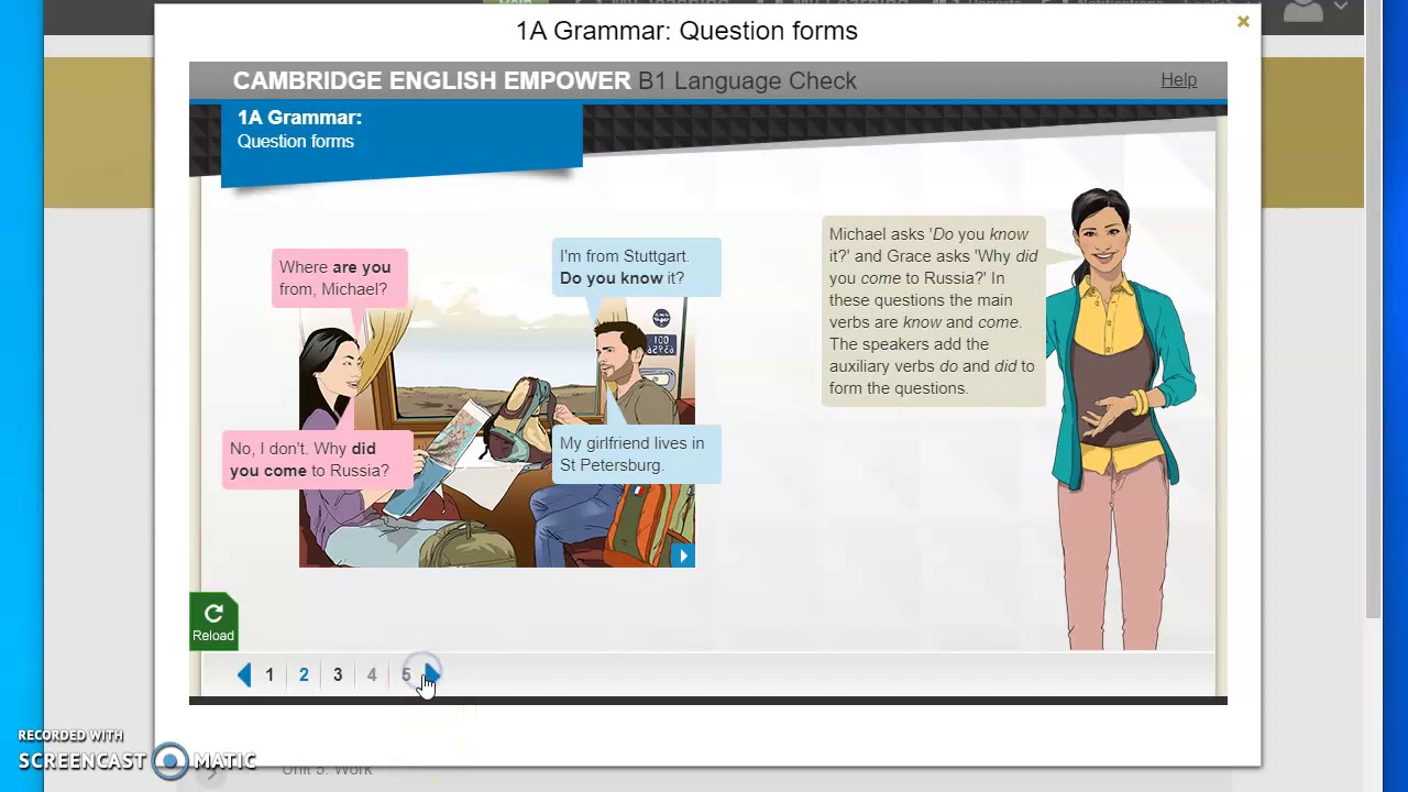 Cambridge English Empower B1 Unit 1A Grammar - Question Forms - YouTube