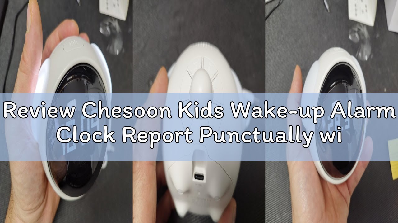 Review Chesoon Kids Wake-up Alarm Clock Report Punctually with Voice-Activated Night Light Adjustabl