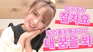西村ほのかによる韓国語の講座니다(ニダ)〈잘자요 내 꿈을 봐〉#shorts