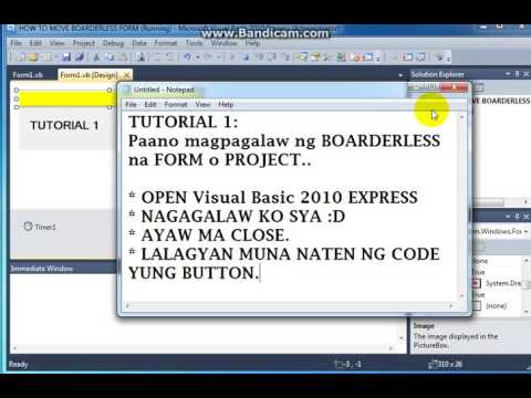 How to MOVE Boarderless FORM in Visual Basic - YouTube
