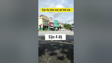 Cận thị 2, 4, 6 và 10 độ trông thế nào #shorts