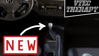 Acura RSX Type S - Oem 6-speed aluminum shift knob install + more goodies 2006 Acura Rsx Shift Boot