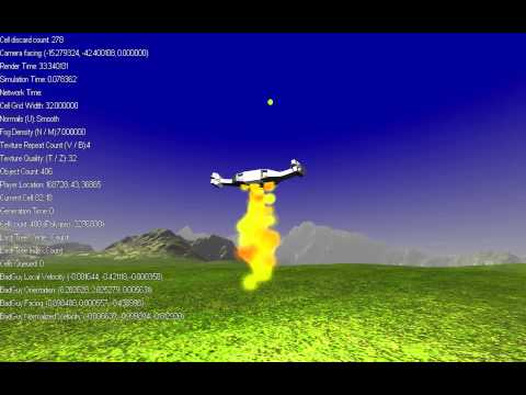 Game Engine Ship Thruster AI Demonstration