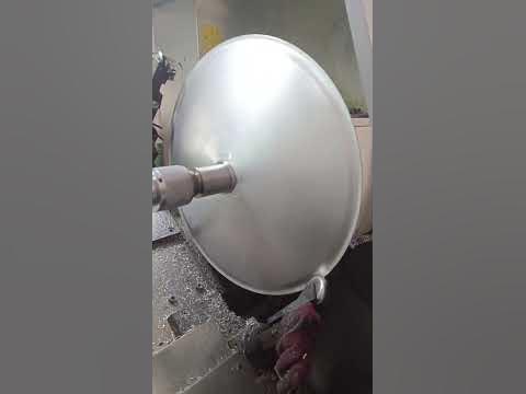 Станок ротационной вытяжки металла с ЧПУ - YouTube