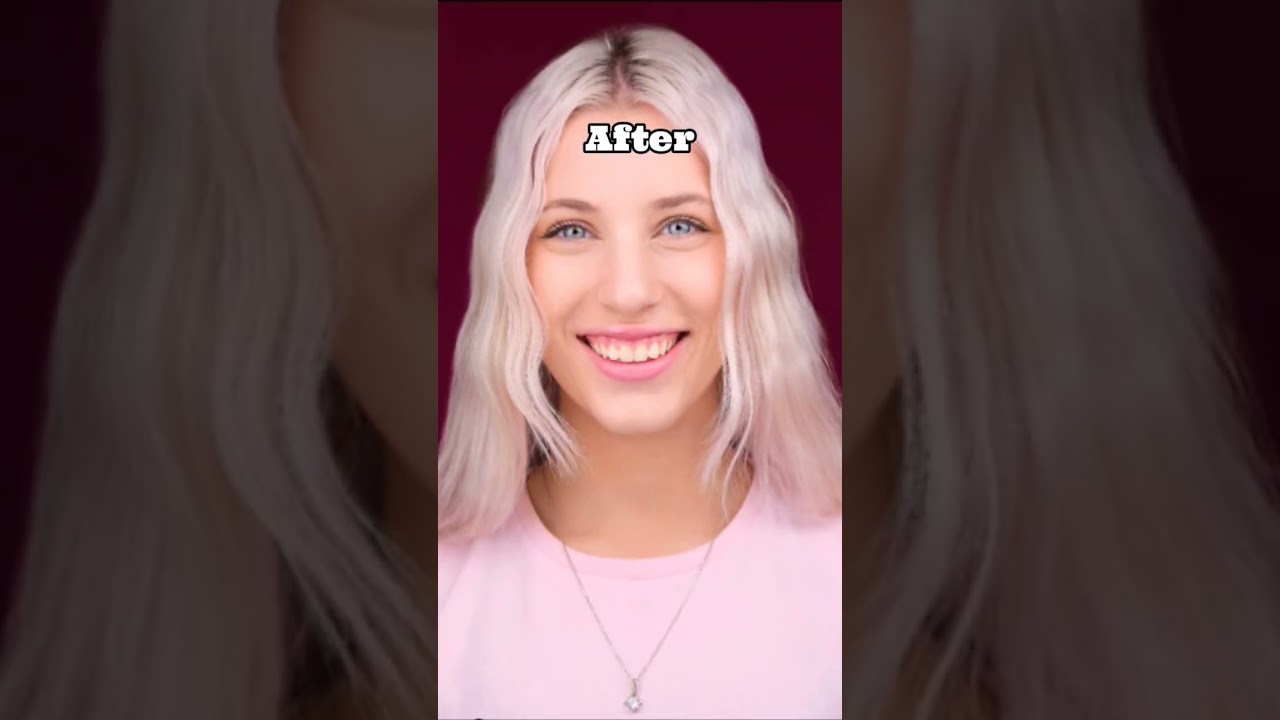 Before and after the break up of pink shirt couple. 