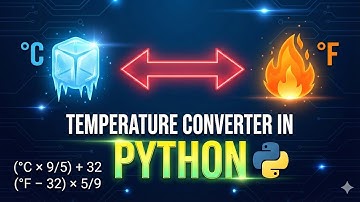 Temperature converter using python | python programming 
