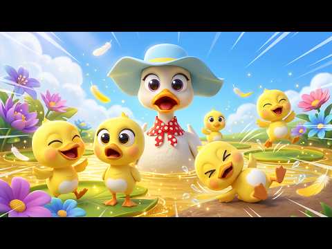 5 Little Ducks song | Newborn Baby Songs & Nursery Rhymes@BuBufun