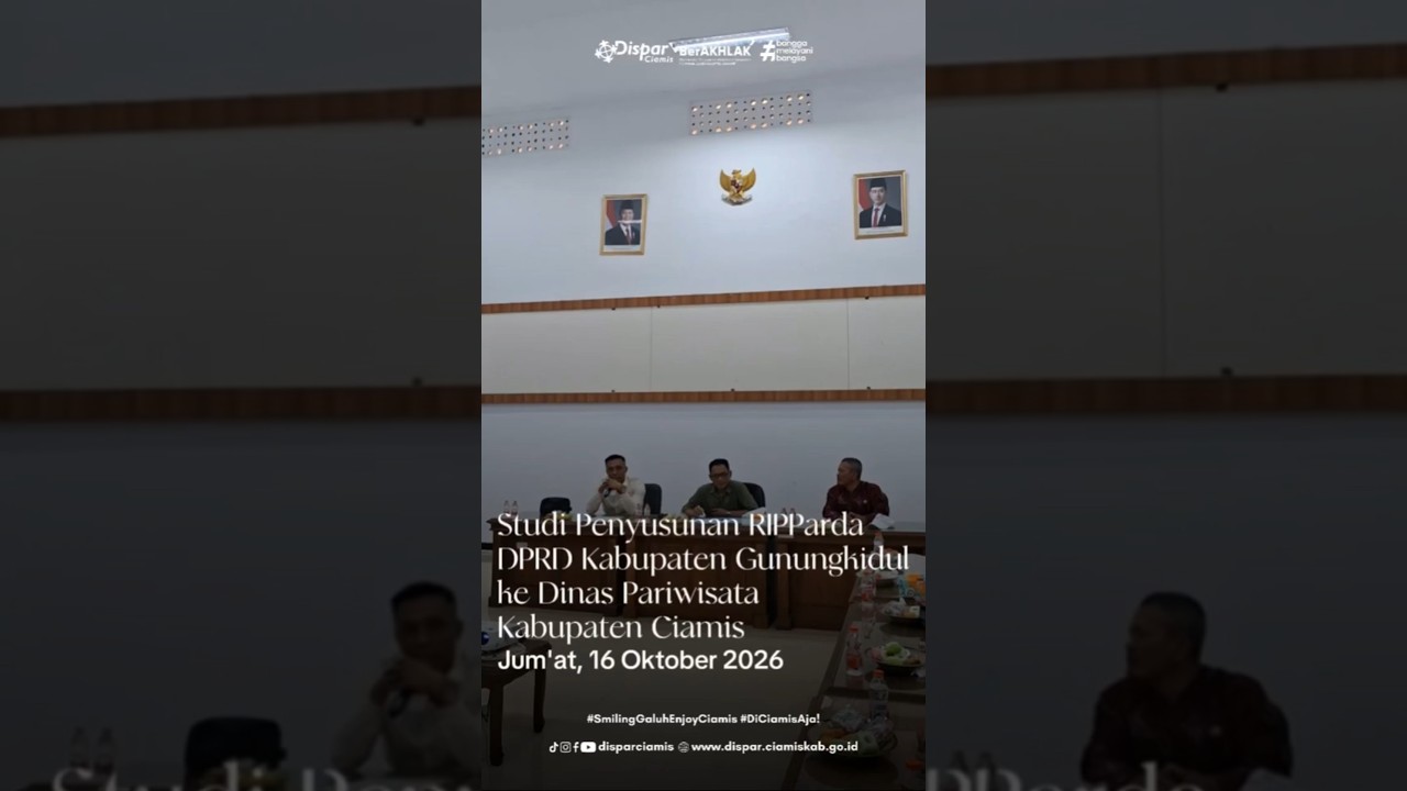 Studi Penyusunan RIPParda DPRD Kabuoaten Gunungkidul ke Dinas Pariwisata Kabupaten Ciamis