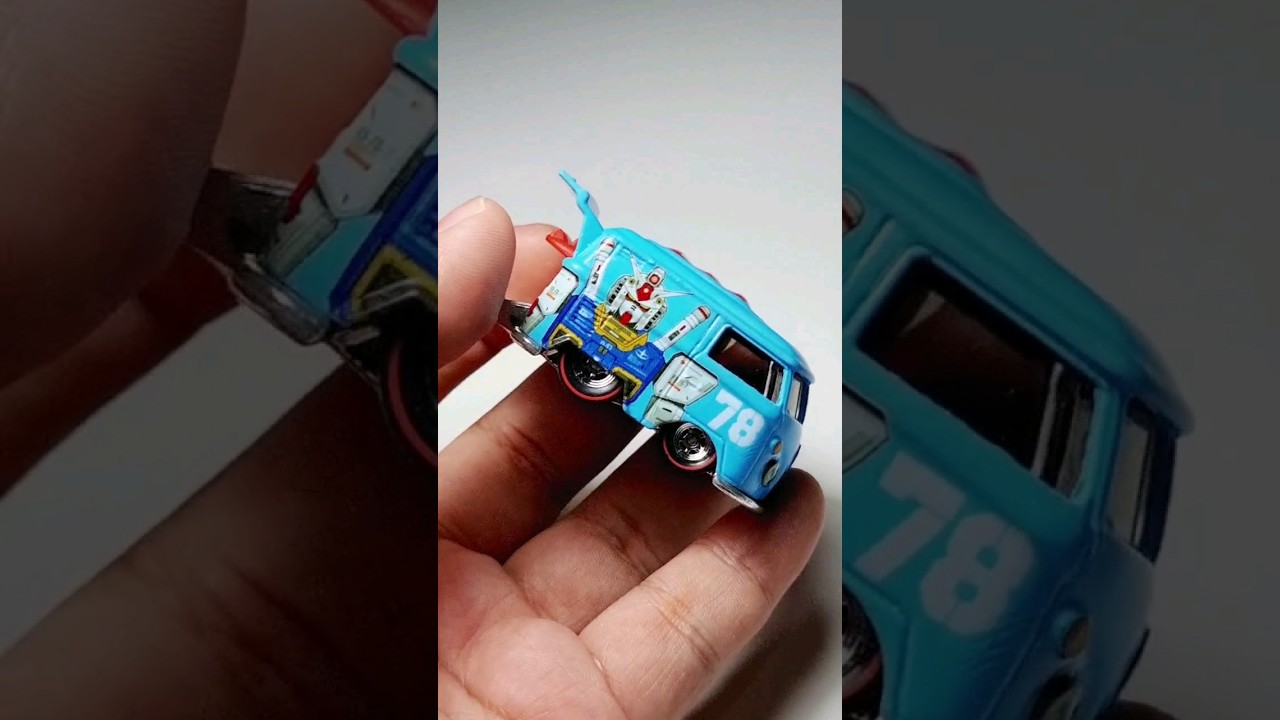 GUNDAM CUSTOM HOT WHEELS DIECAST KOOL KOMBI , AMAZING DETAILS ! 