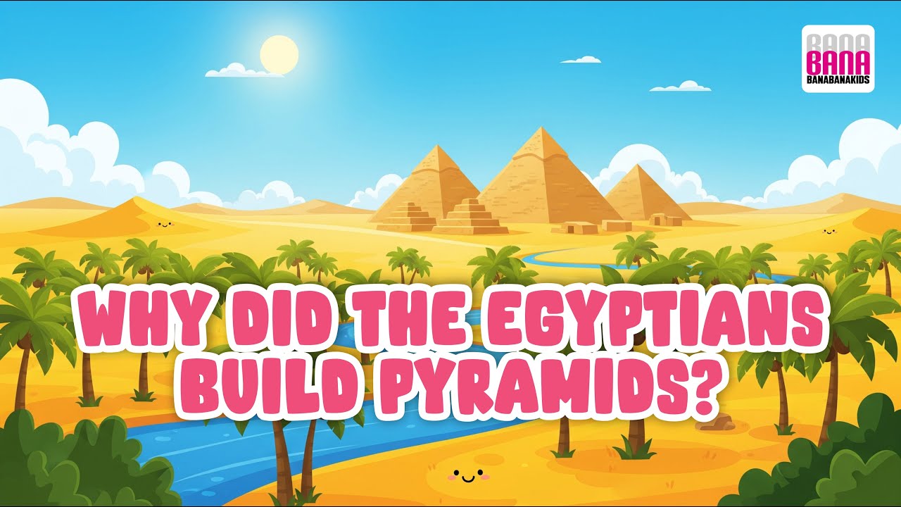 🛕The Great Pyramids of Egypt – History for Kids | Fun Learning Animation 🏜️✨