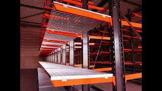 Heavy Duty Cantilever Racking - Hooked connection with Gratings and Arm Bridges