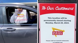 Oakland In-N-Out Grills Last Burgers Sunday Permanently Closing Its Sad