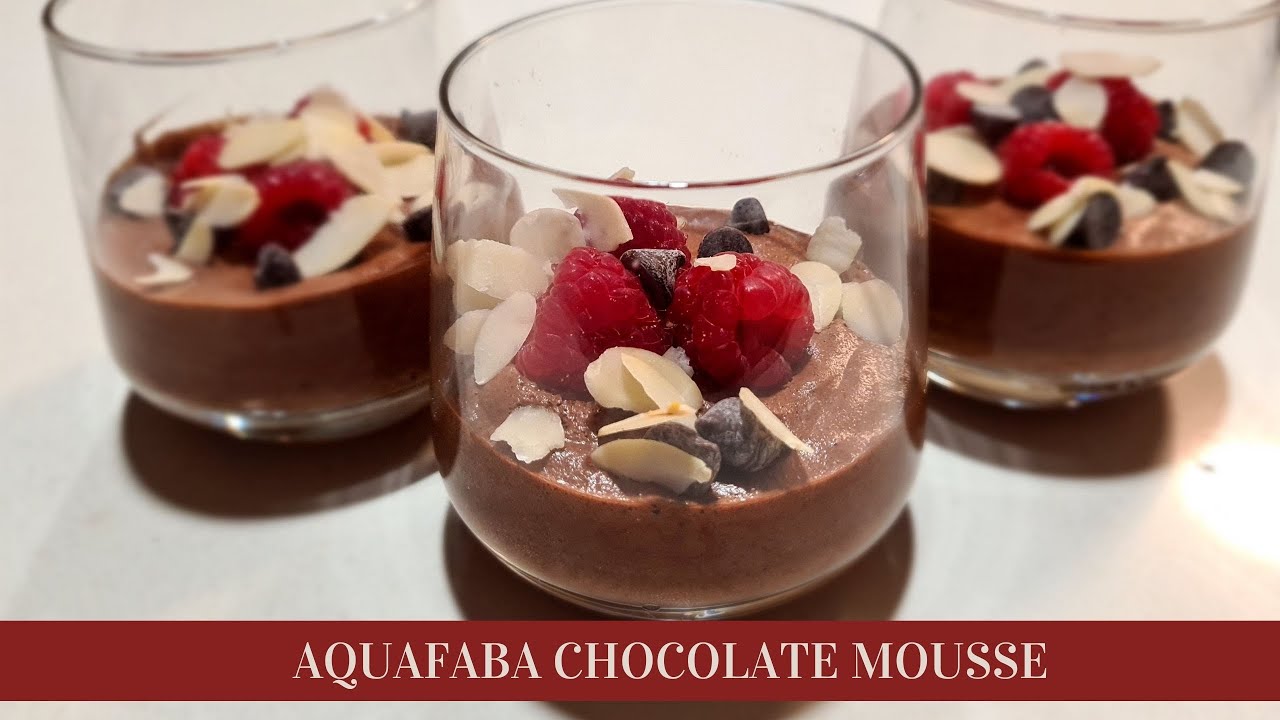 Vegan Aquafaba Chocolate Mousse 3 Ingredient Dessert Youtube