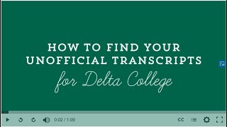 How to Download Unofficial Transcripts