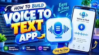 How to Build a Voice to Text App Using AI 🤖 | Full App Development Tutorial 2026