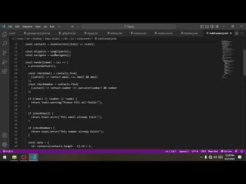 contact list codingninja skill test react