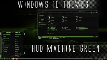 Windows 10 Themes - HUD Machine Green