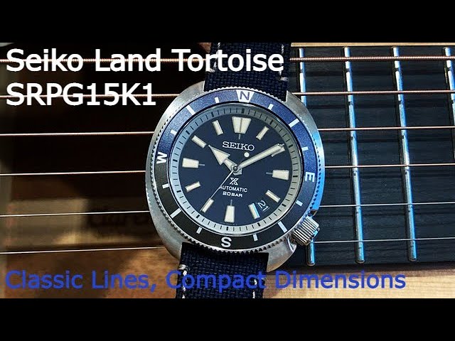 Seiko Land Tortoise SRPG15K1 Review - more compact, still classic - YouTube