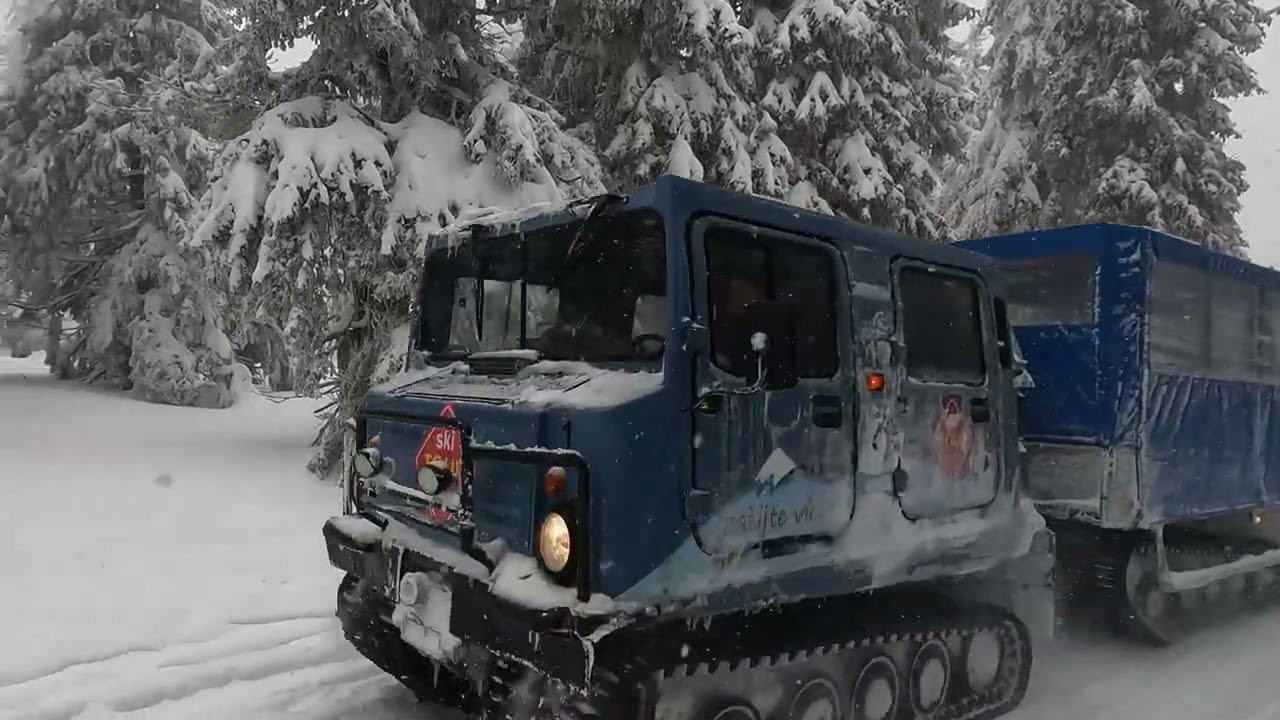 Skitura Jańskie Łaźnie - Cerna Hora - Rozhledna Hnedy Vrch - Pec pod Snezkou 06.02.2022
