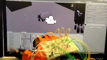 Arduino Uniduino Unity Glove Flex Sensor Test