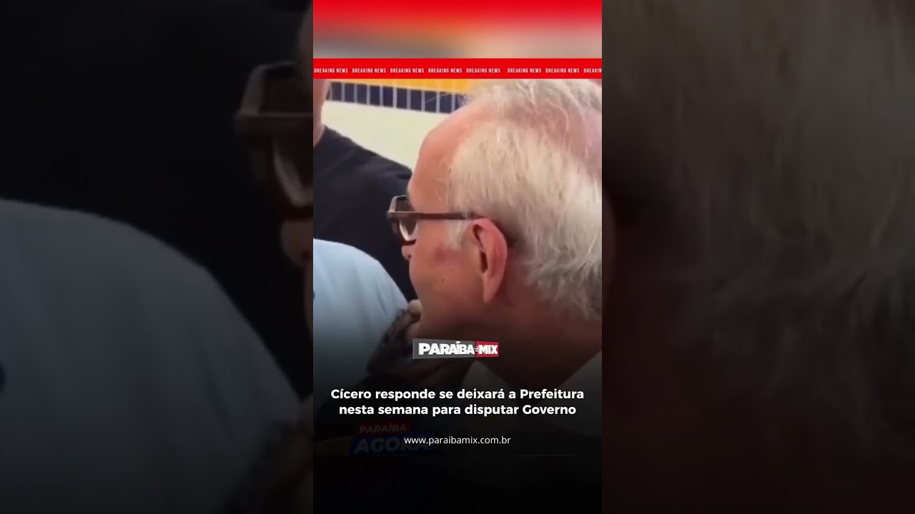 Cícero responde se deixará a Prefeitura nesta semana para disputar Governo