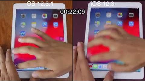 iOS 12.3.1 vs iOS 12.3 speed test on iPad pro | iSuperTech