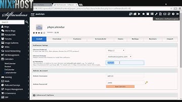Installing phpicalendar with Softaculous in cPanel