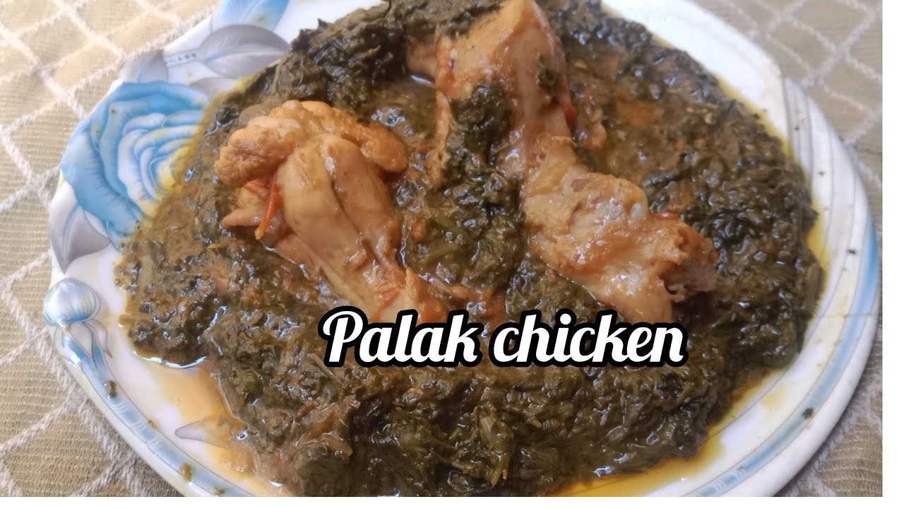 Palak chicken recipe/yummy palak gosht how to make easy recipe YouTube