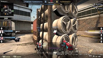 CSGO - Cache 1v4 Pistol round w/ Enemy team reaction