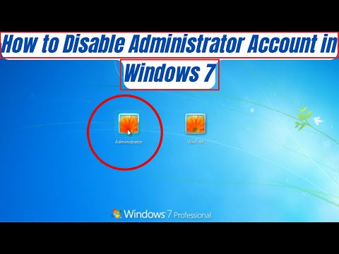 How to Disable Administrator Account in Windows 7