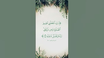 سورة إبراهيم | ٤٠ | محمد صديق المنشاوي