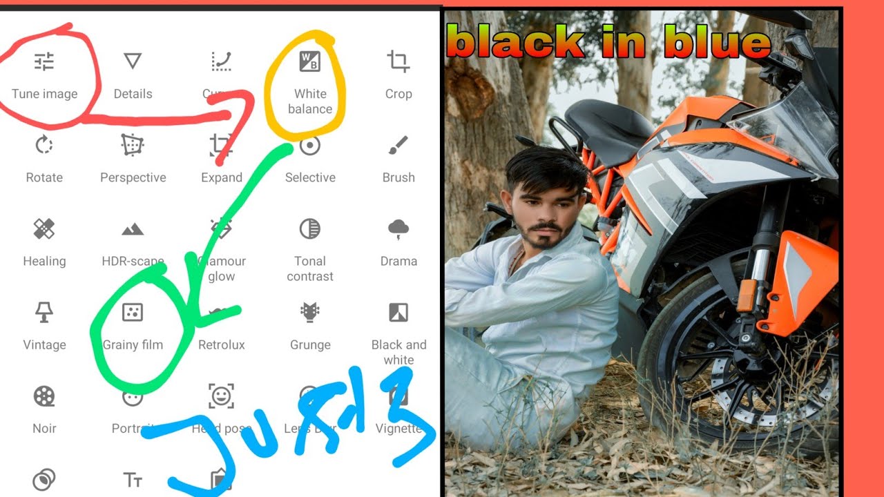 Snapseed - just 3 steps Dark and black Effect edit easily 🔥 !Snapseed photo editing ।