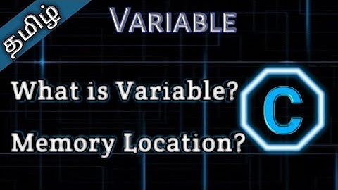 2. Variable in C language in Tamil || Tamil Pro Techniques||