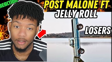 Post Malone ft. Jelly Roll - Losers (Lyric Video) [REACTION!!]