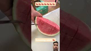 🍉 #food #fruit #asmr #carving #watermelon #fruitcutting #cuttingskills #satisfying #shorts #viral