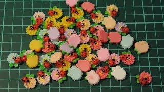 Закрома Мастерицы.422.1Кфл. Смолы Божья Коровка На Цветке 15Х15Мм, Лот 50Шт.видео Обзор Покупок