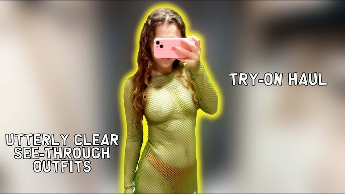 Try On Haul: See-through Clothes and Fully Transparent Women