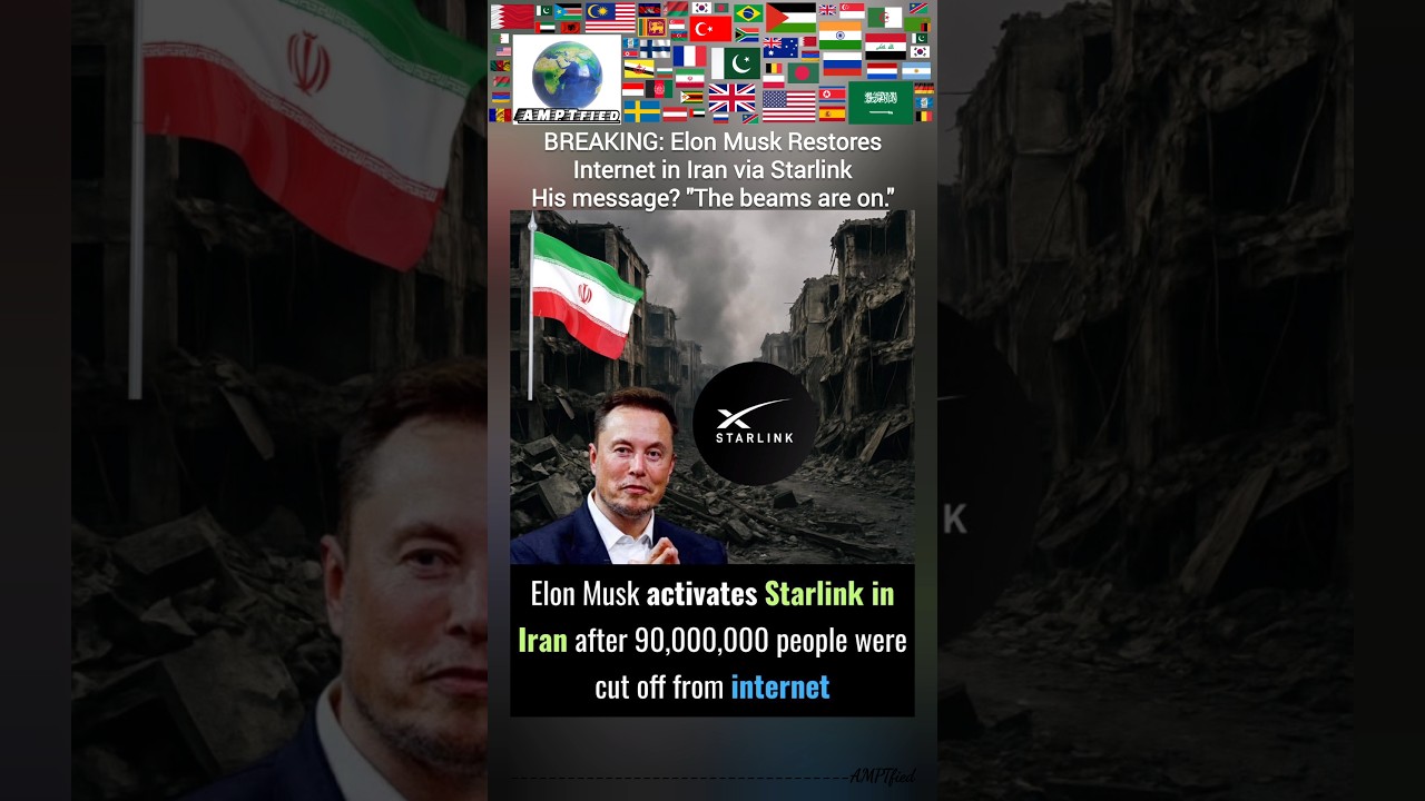 Elon Musk Restores The Internet In Iran | Starlink