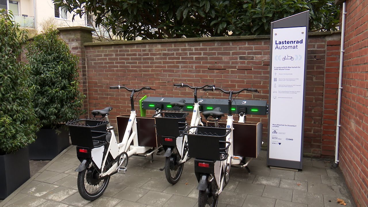 Erster Lastenrad-Automat geht in Betrieb