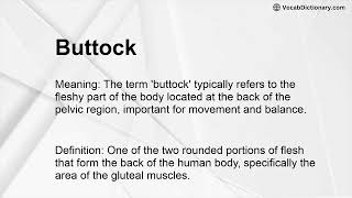 Buttock Meaning