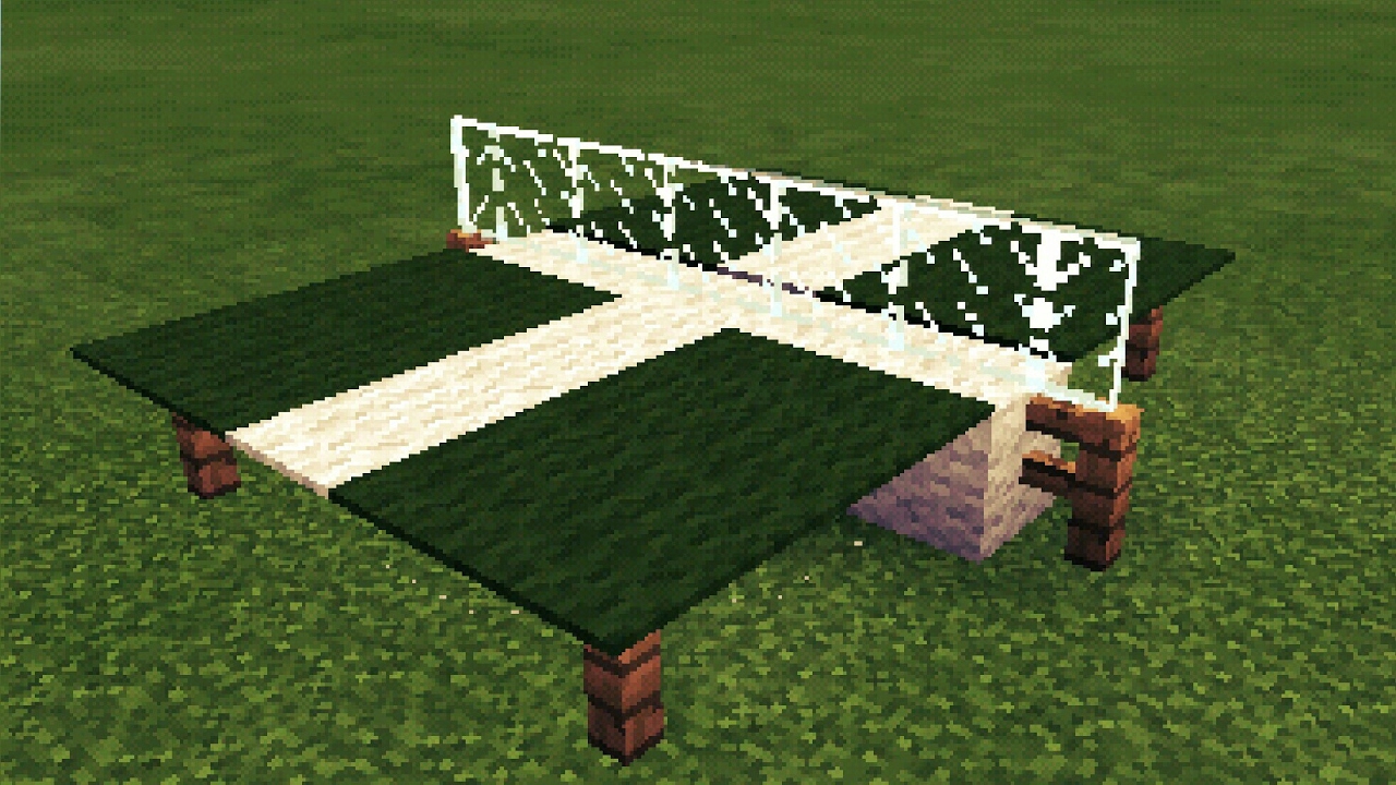 Minecraft Pe COMO FAZER UMA MESA DE PING PONG !!! ? YouTube