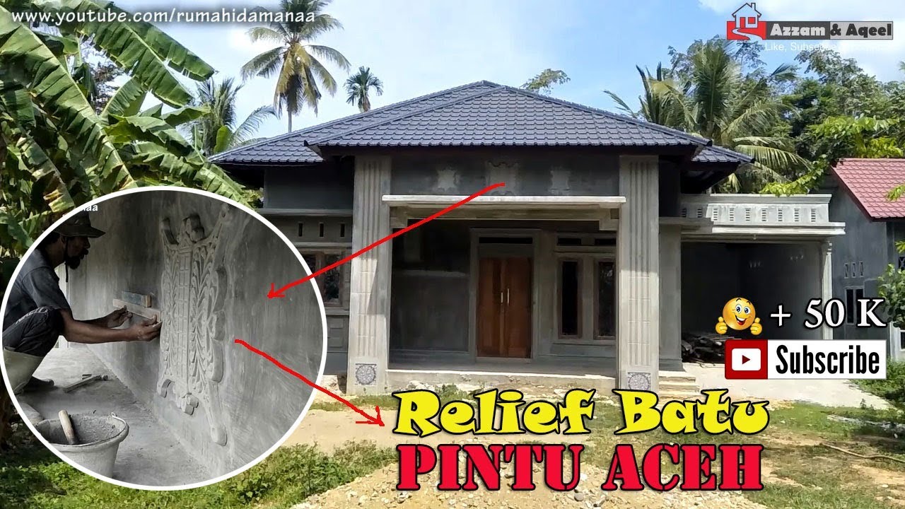 Mempercantik Tampak Depan Rumah Dengan Memasang Relief Batu Pintu